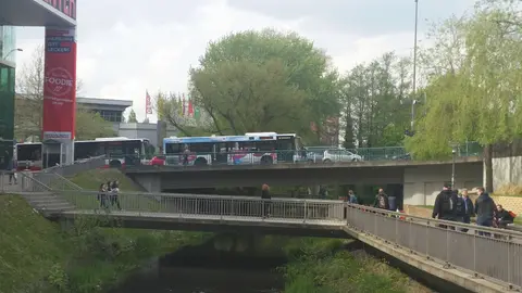 Moorstraßenbrücke über den Seevekanal in Hamburg-Harburg